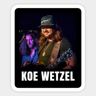 Mens Funny Koe Wetzel Gift For Music Fans Sticker